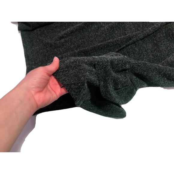 143 Story Dark Gray Boho Knit Cardigan w/ Long Sleeve & Ruffles Size Medium - Picture 5 of 9